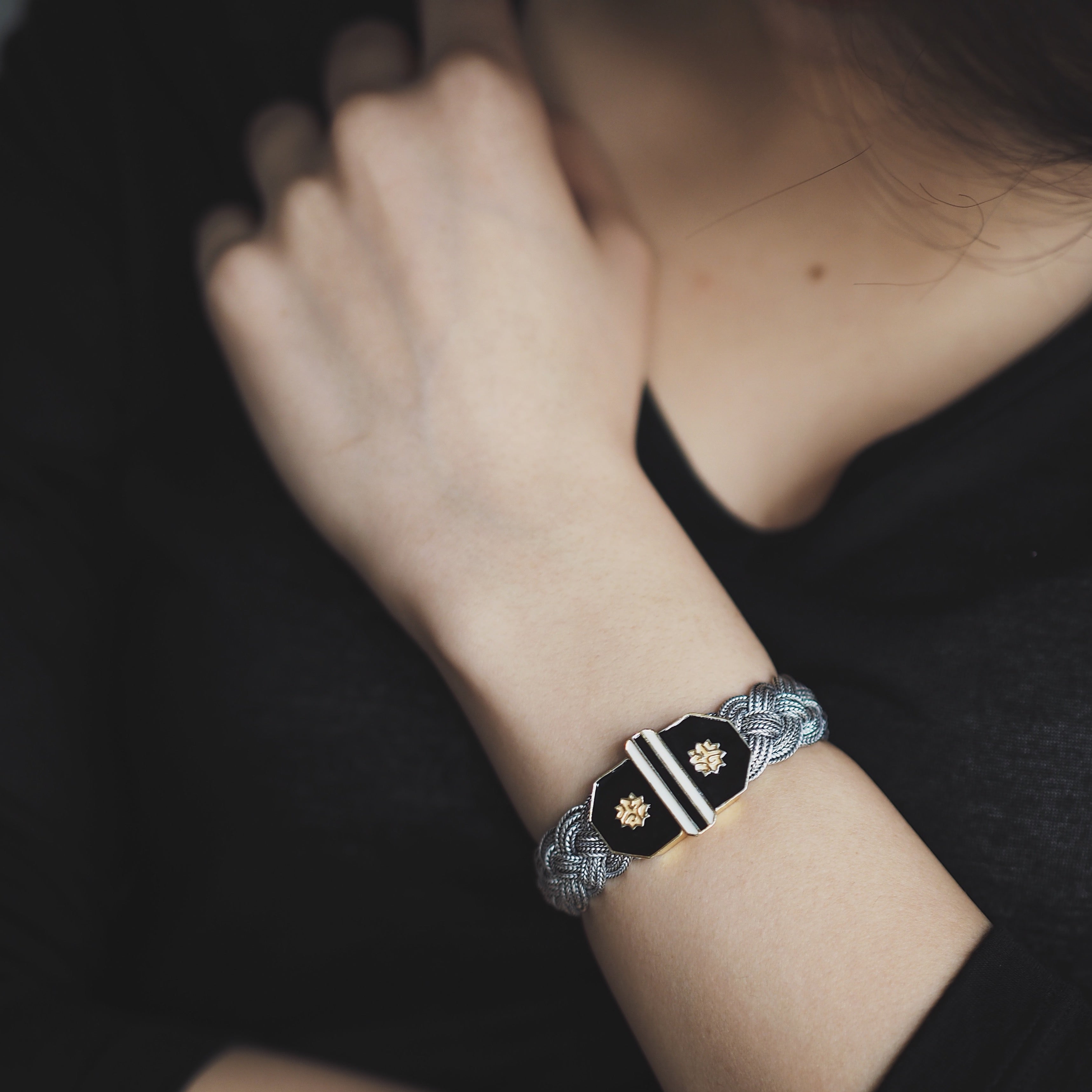 Adel Braid Bracelet | Silver | Luna Merdin Collection