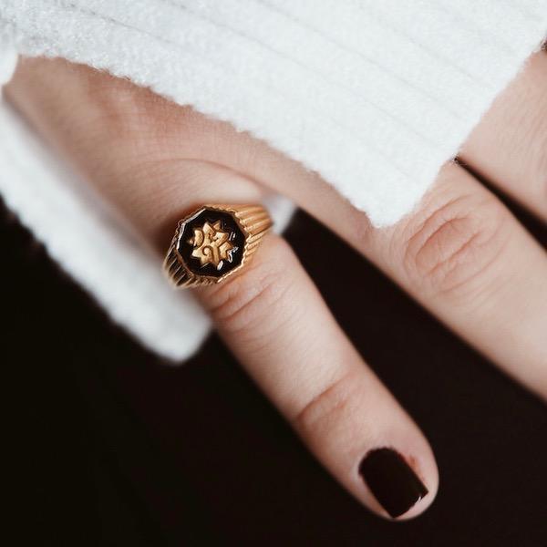 Adel Ring | Small Gold | Luna Merdin Collection