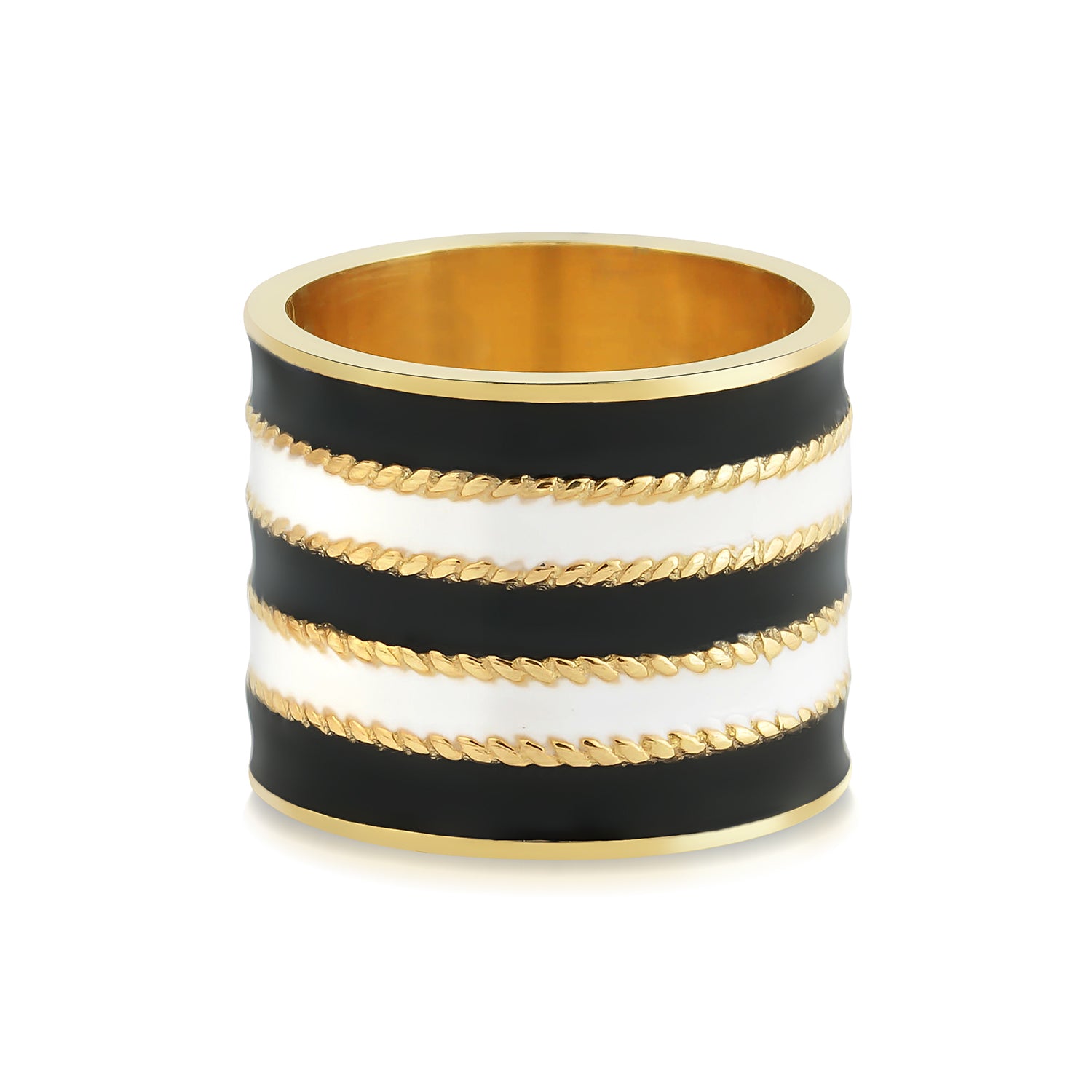 Adel Ring | Striped Gold | Luna Merdin Collection